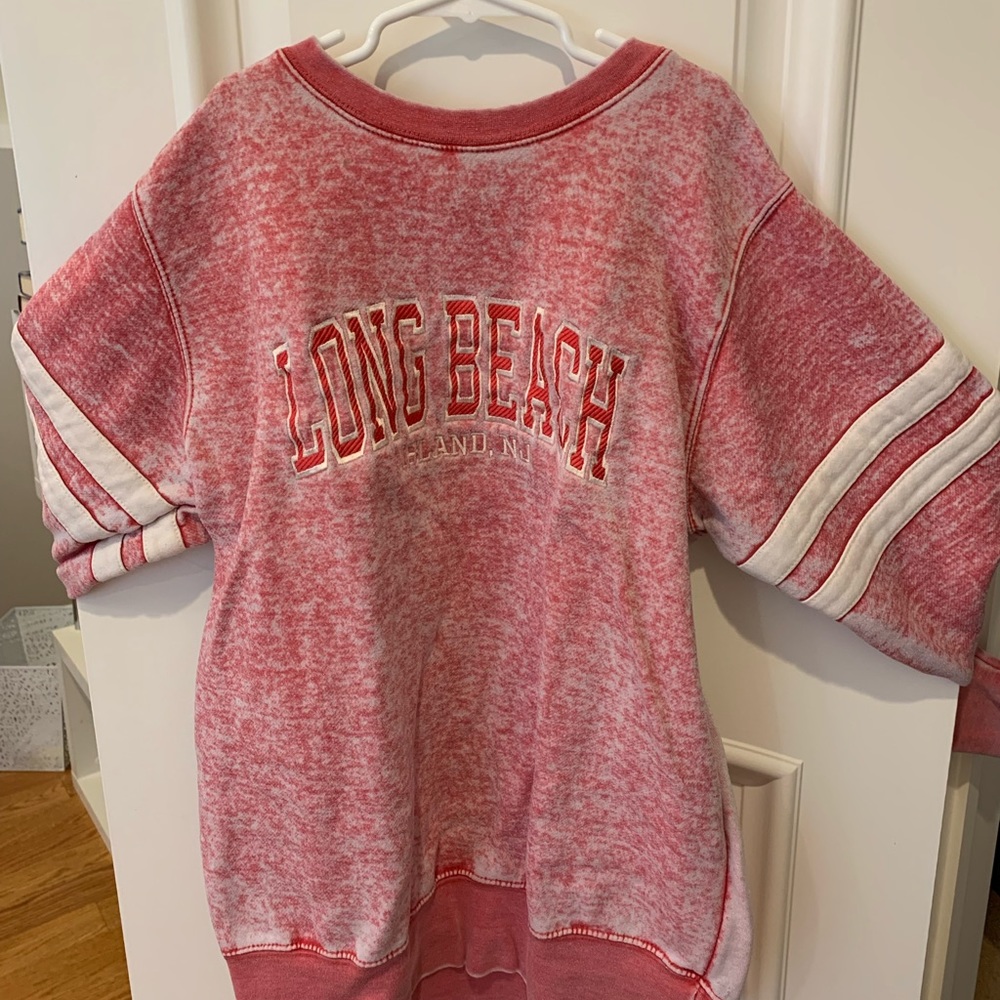 Red Long Beach Island Crewneck
